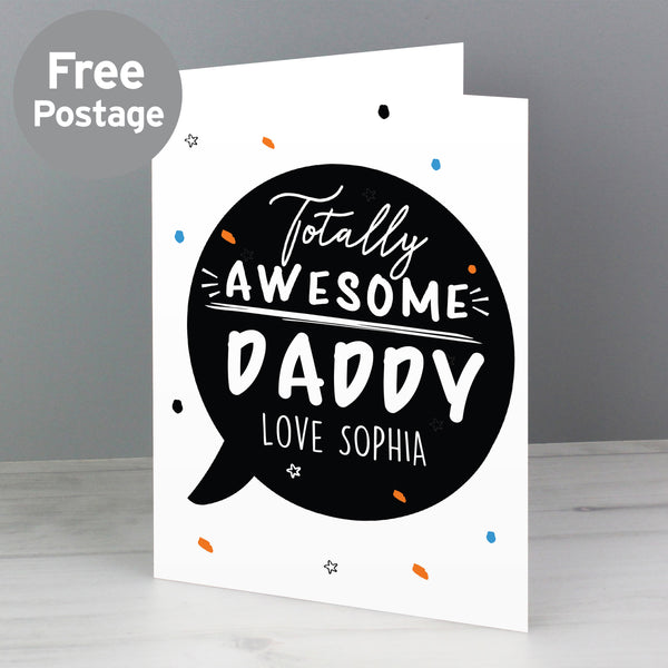 Buy Personalised Totally Awesome Card at www.giftsfinder.co.uk