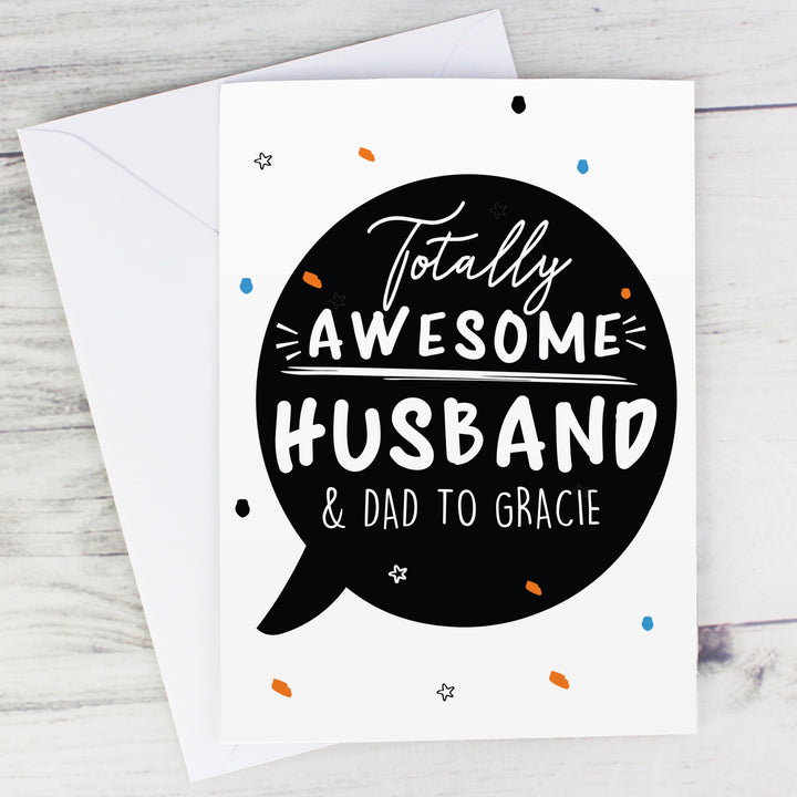 Personalised Totally Awesome Card - part of the Gifts Finder Personalised Cards collection