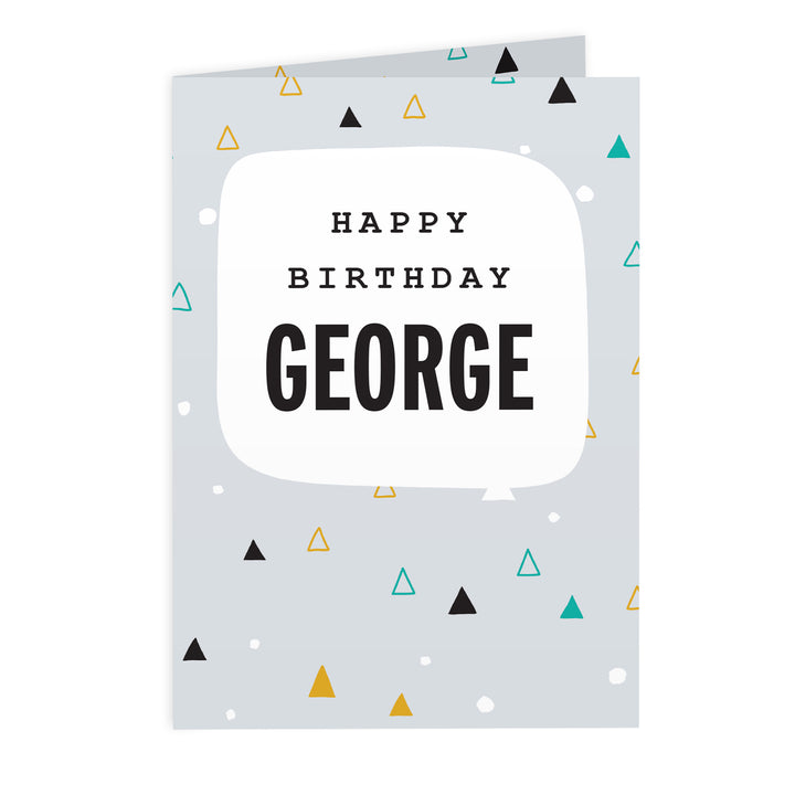 Buy Personalised Geo Birthday Card at www.giftsfinder.co.uk