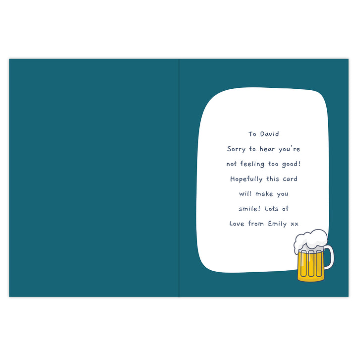 Personalised Get Well Soon Card - part of the Personalised Cards collection