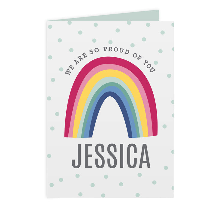 Buy Personalised Rainbow Card at www.giftsfinder.co.uk