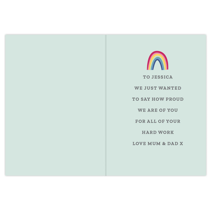 Buy Personalised Rainbow Card at www.giftsfinder.co.uk