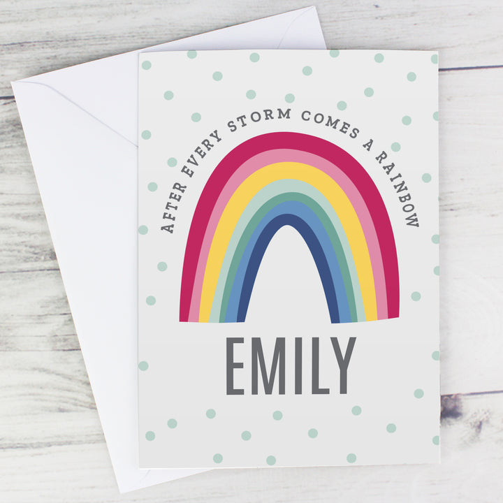 Buy Personalised Rainbow Card at www.giftsfinder.co.uk