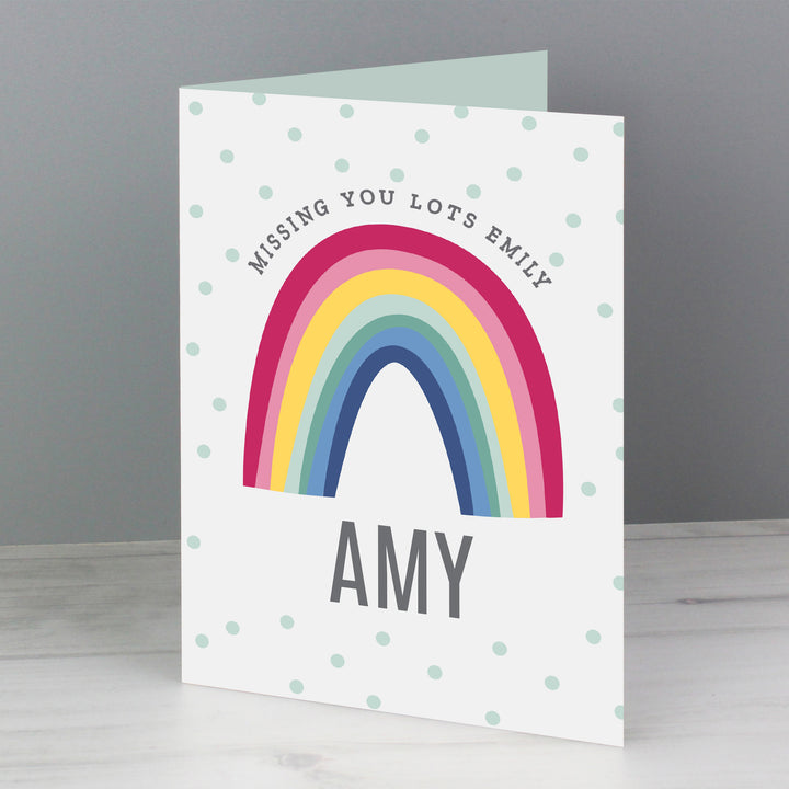 Buy Personalised Rainbow Card at www.giftsfinder.co.uk