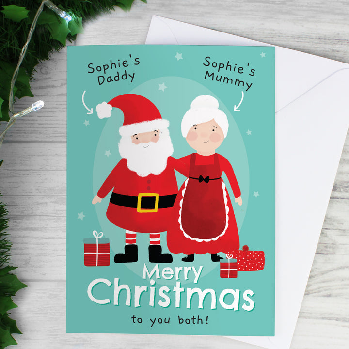 Buy Personalised Mr & Mrs Claus Card at www.giftsfinder.co.uk