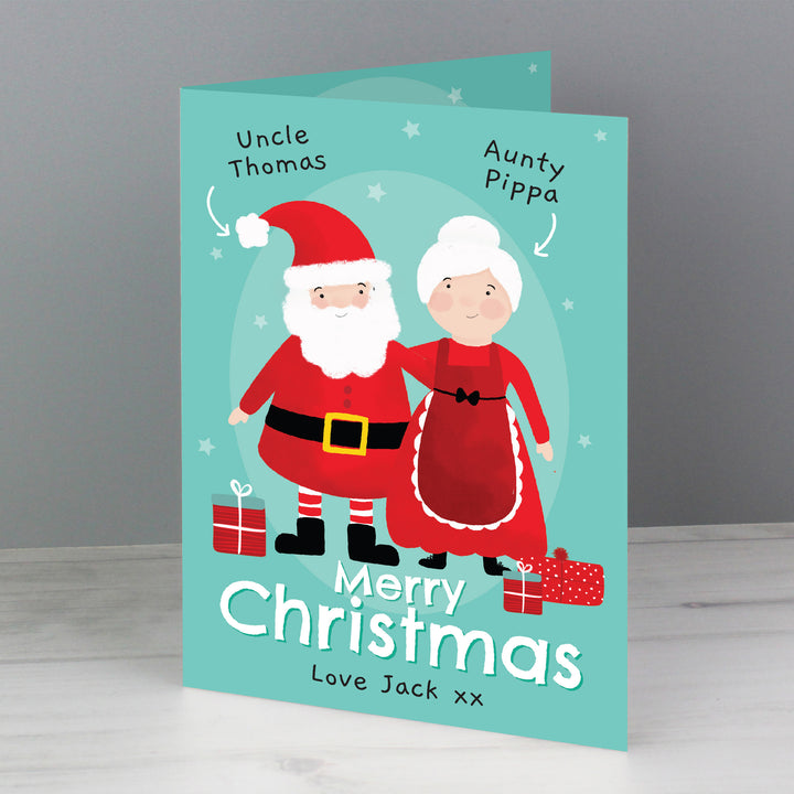 Buy Personalised Mr & Mrs Claus Card at www.giftsfinder.co.uk