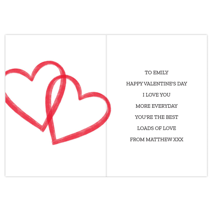 Personalised Our 1st Valentine's Day Card - part of the Gifts Finder Personalised Valentine's Day Cards collection