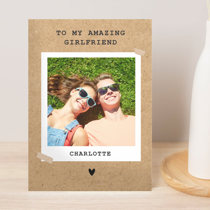 Personalised Polaroid Photo Upload Greeting Card - part of the Gifts Finder Personalised Cards collection