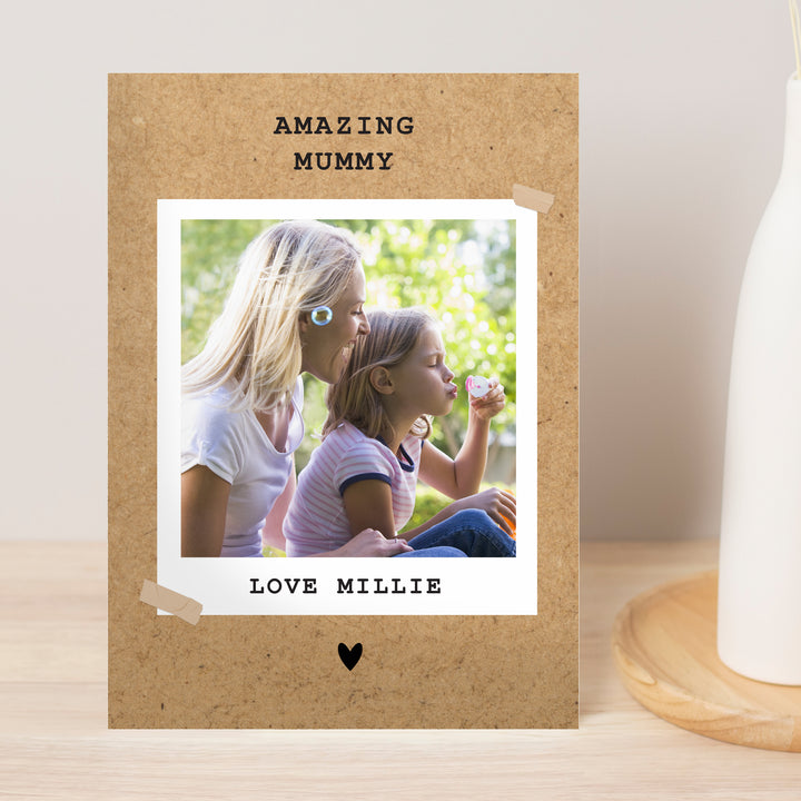 Personalised Polaroid Photo Upload Greeting Card - part of the Gifts Finder Personalised Cards collection