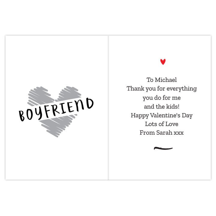 Buy Personalised Happy Valentine's Day Card at www.giftsfinder.co.uk