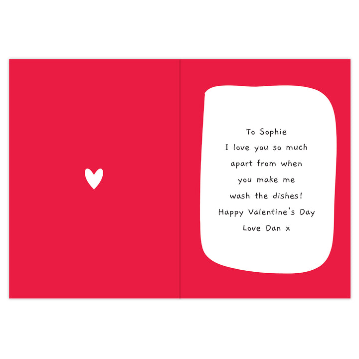 Personalised Love You - Most Of The Time Card - part of the Personalised Cards collection