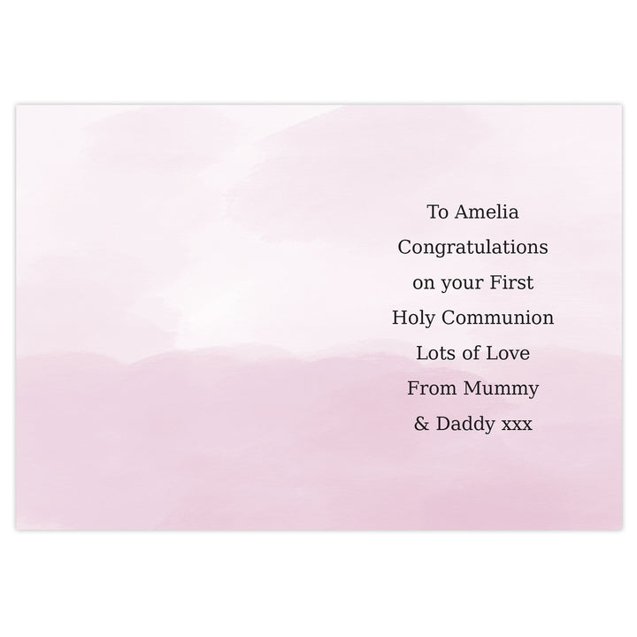 Buy Personalised Girls First Holy Communion Card at www.giftsfinder.co.uk