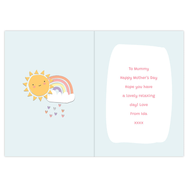 Buy Personalised You Are My Sunshine Card at www.giftsfinder.co.uk