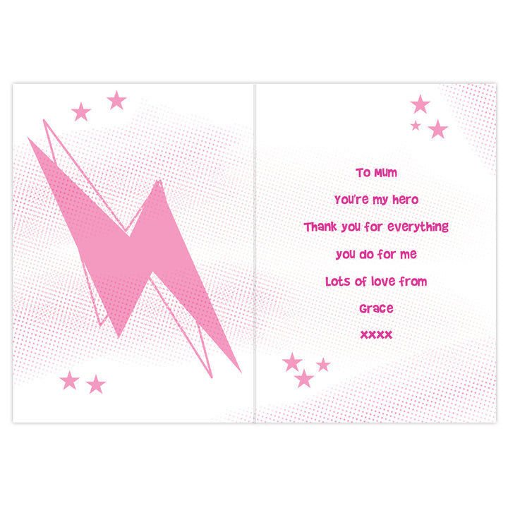 Buy Personalised Wonder WoMum Card at www.giftsfinder.co.uk