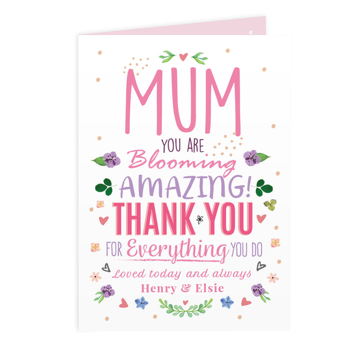 Buy Personalised You Are Blooming Amazing Card at www.giftsfinder.co.uk