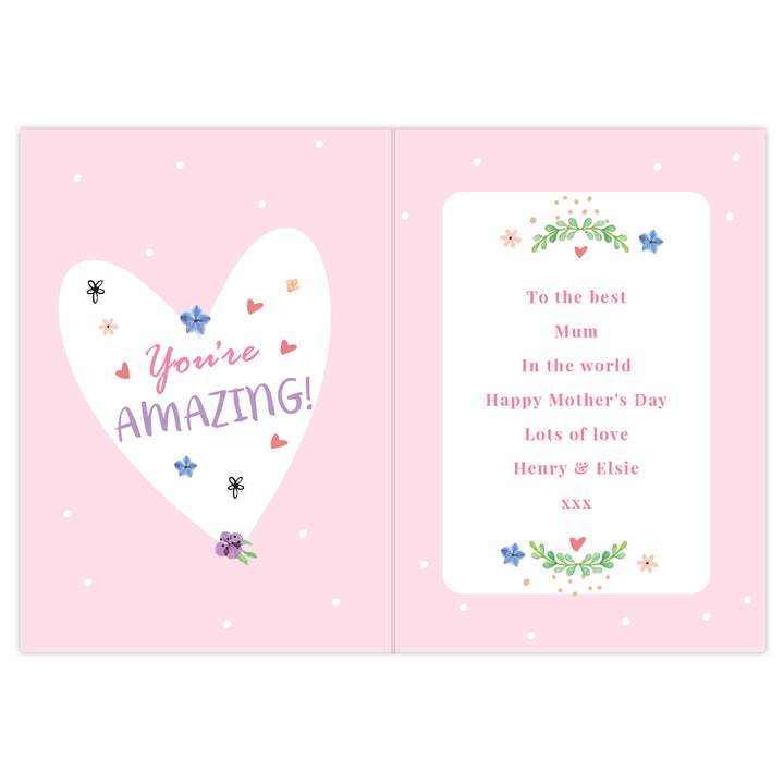 Buy Personalised You Are Blooming Amazing Card at www.giftsfinder.co.uk