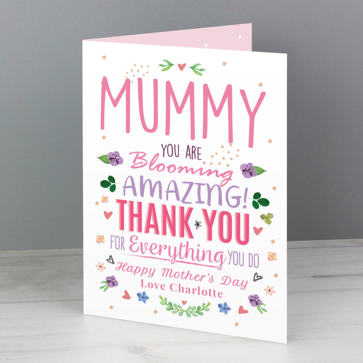 Buy Personalised You Are Blooming Amazing Card at www.giftsfinder.co.uk