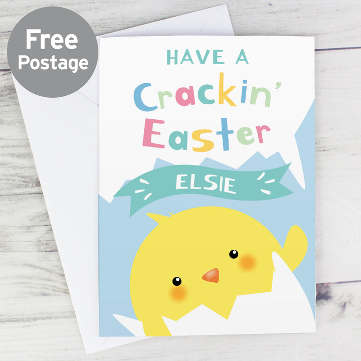 Buy Personalised Have A Cracking Easter Card at www.giftsfinder.co.uk