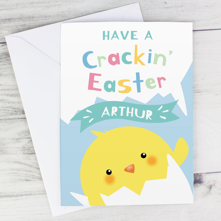 Buy Personalised Have A Cracking Easter Card at www.giftsfinder.co.uk