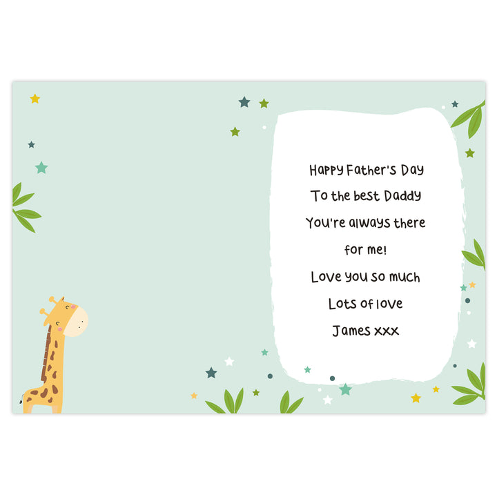 Buy Personalised Look Up To You Giraffe Card at www.giftsfinder.co.uk