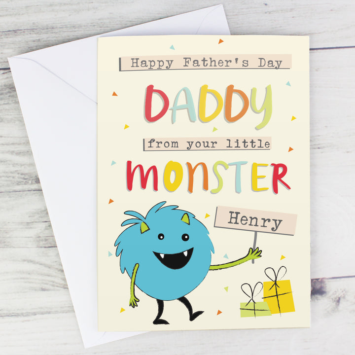 Buy Personalised Little Monster Card at www.giftsfinder.co.uk