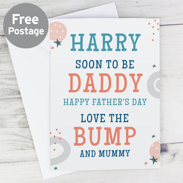 Buy Personalised From the Bump Father's Day Card at www.giftsfinder.co.uk