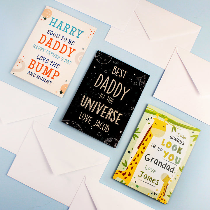 Personalised From The Bump Father's Day Card - part of the Gifts Finder Personalised Father's Day Gifts collection