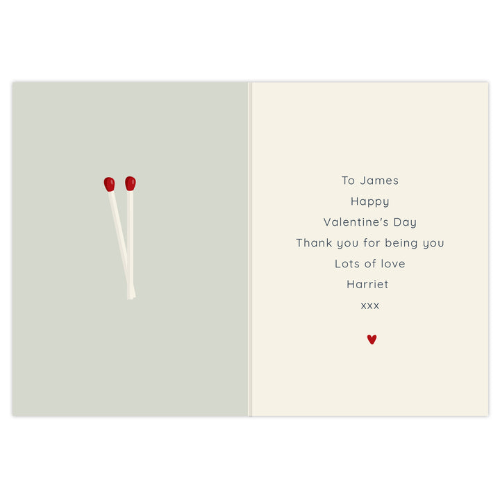 Personalised The Perfect Match Card in gift category Personalised Cards