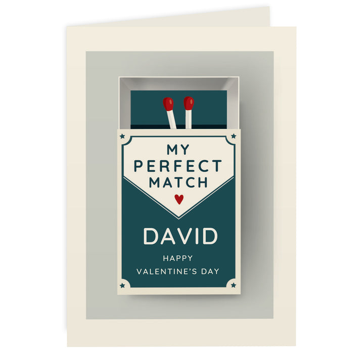 Personalised The Perfect Match Card in gift category Personalised Cards