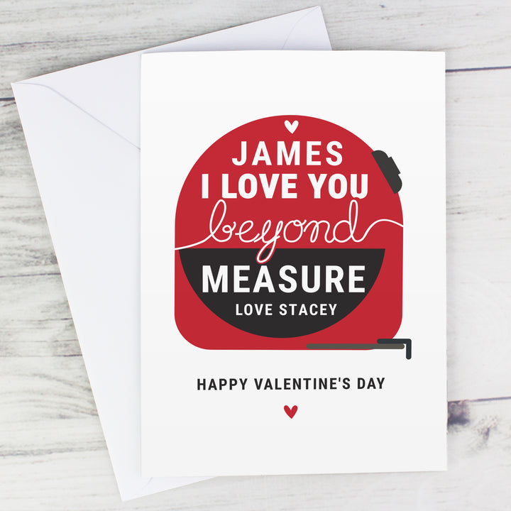 Personalised Beyond Measures Card - part of the Gifts Finder Personalised Cards collection