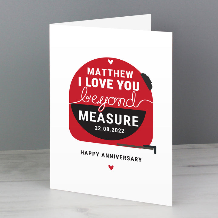 Personalised Beyond Measures Card - part of the Gifts Finder Personalised Cards collection