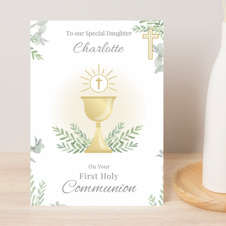 Personalised First Holy Communion Card - part of the Gifts Finder Personalised First Holy Communion Gifts collection