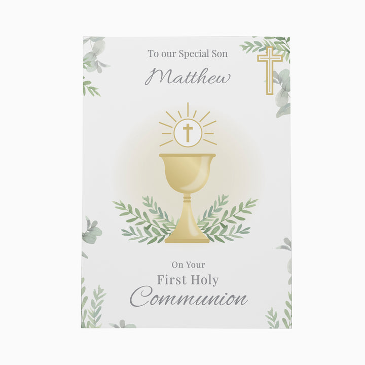 Personalised First Holy Communion Card - part of the Gifts Finder Personalised First Holy Communion Gifts collection