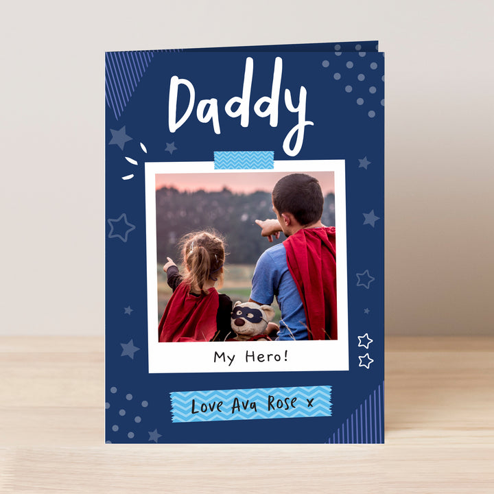 Buy Personalised Polaroid Photo Upload Card - Father's Day gift at www.giftsfinder.co.uk