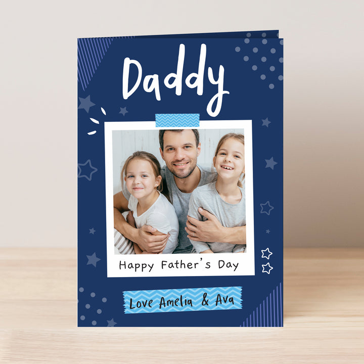 Buy Personalised Polaroid Photo Upload Card - Father's Day gift at www.giftsfinder.co.uk