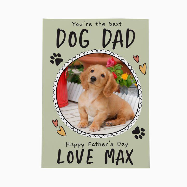 Buy Personalised From the Dog Photo Upload Card - Father's Day gift available now at www.giftsfinder.co.uk