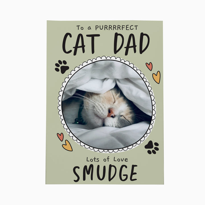 Buy Personalised From the Cat Photo Upload Card - Father's Day gift available now at www.giftsfinder.co.uk