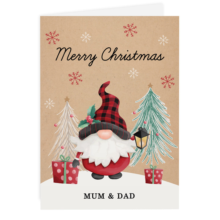 Buy Personalised Gonk Christmas Card available now at www.giftsfinder.co.uk