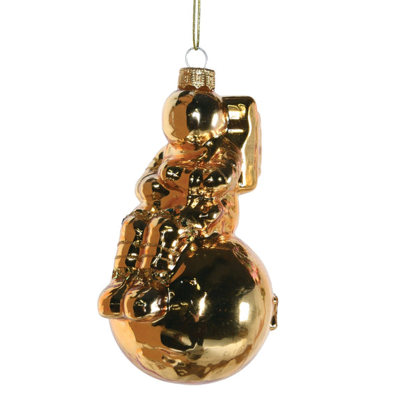 Gold Astronaut Christmas Decoration - part of the Christmas Trees & Decorations collection