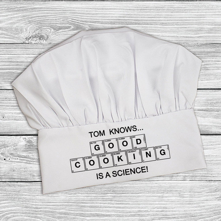 Good Cooking Is Science Chef Hat () available to buy now at www.giftsfinder.co.uk