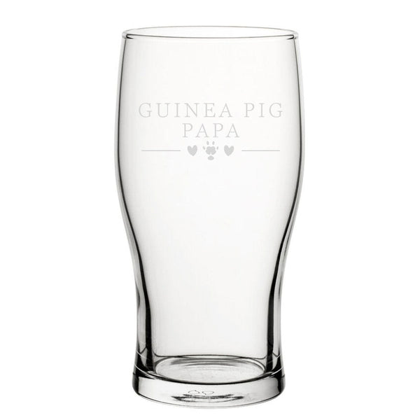 Guinea Pig Mama - Engraved Novelty Tulip Pint Glass (Beer Glasses) available to buy now at www.giftsfinder.co.uk