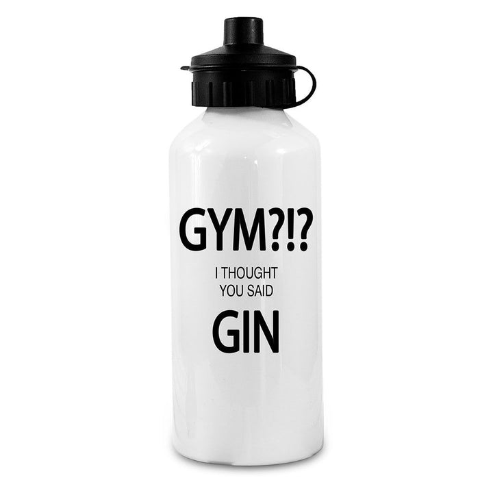 Gym!? I Thought You Said Gin Personalised Water Bottle () available to buy now at www.giftsfinder.co.uk