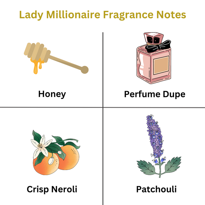 LADY MILLION Perfume Fragrance Inspired | Luxury Scented Eco Carpet Upholstery Bicarbonate of Soda Freshener - part of the Gifts Finder  collection