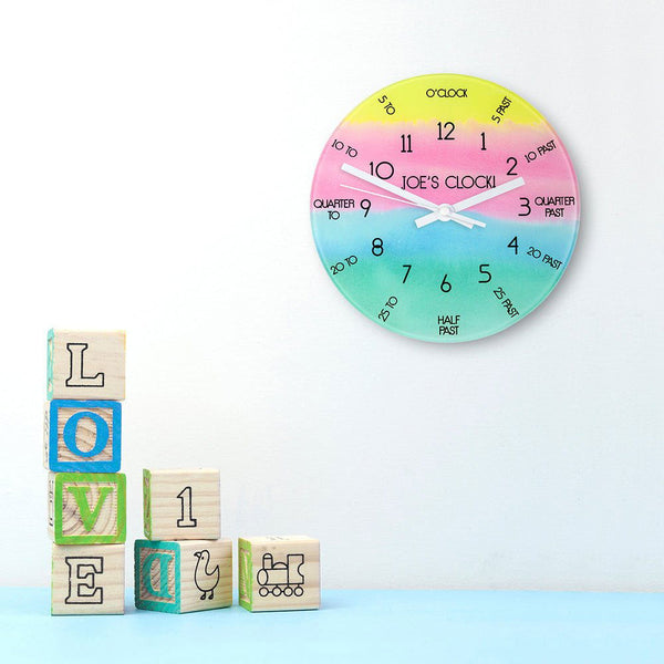 I Can Tell The Time! Personalised Wall Clock (Personalised Clocks) available to buy now at www.giftsfinder.co.uk