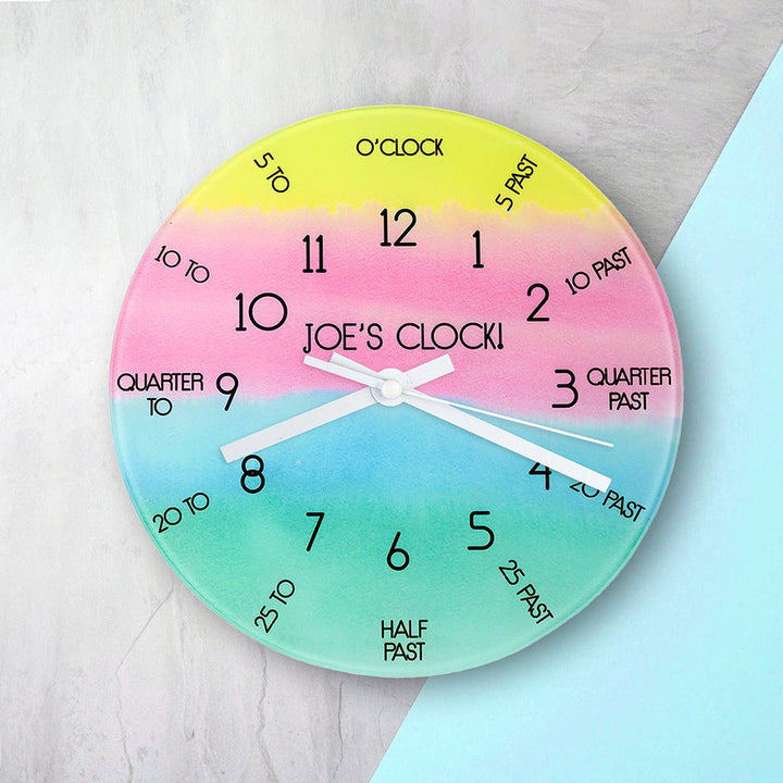 Buy I Can Tell The Time! Personalised Wall Clock at www.giftsfinder.co.uk