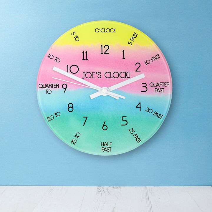 I Can Tell The Time! Personalised Wall Clock in gift category 