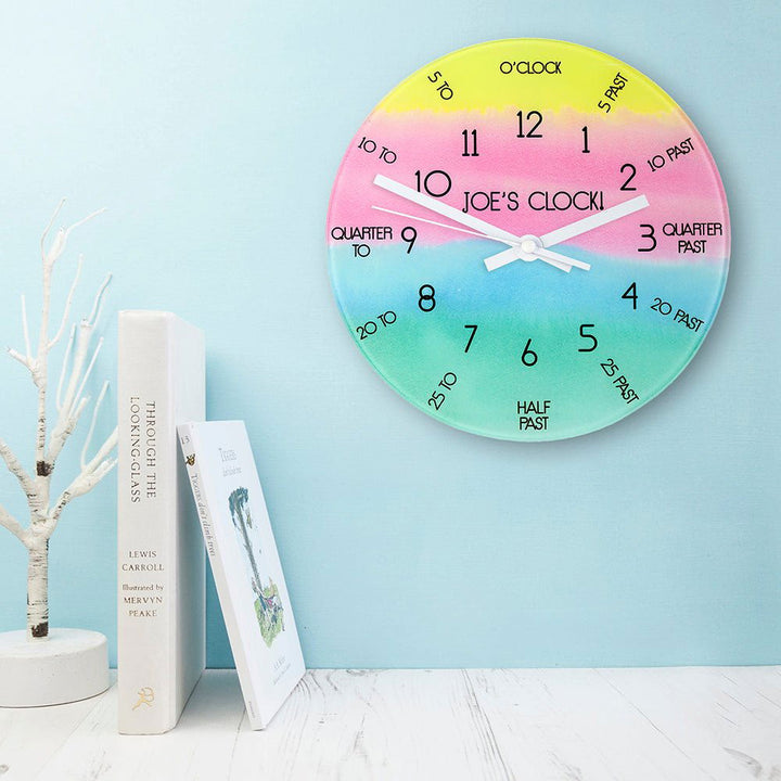 I Can Tell The Time! Personalised Wall Clock in gift category 