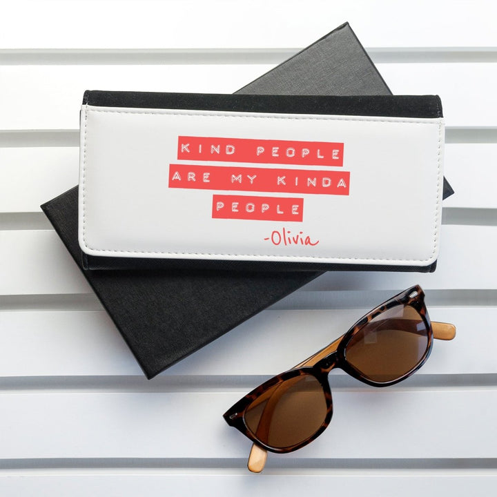 Buy Kind People (Red) Black Wallet available now at www.giftsfinder.co.uk