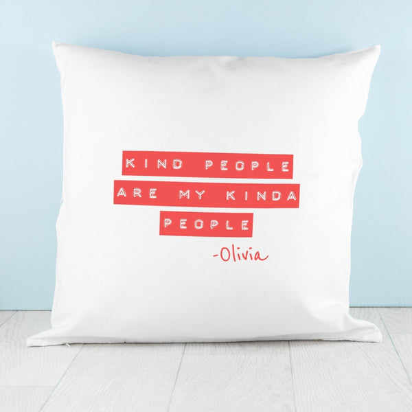 Buy Kind People (Red) Cushion Cover available now at www.giftsfinder.co.uk