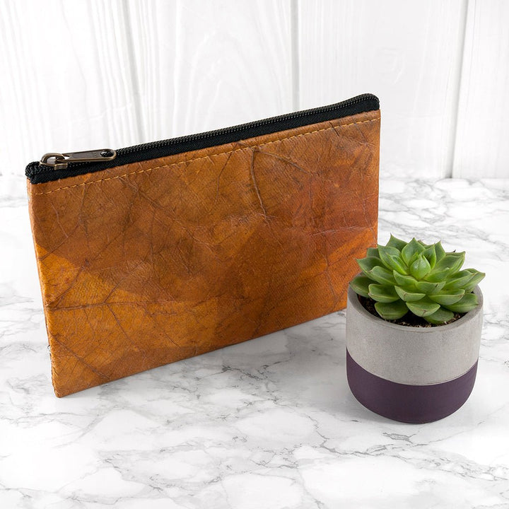 Buy Leaf Leather Clutch Bag - Small available now at www.giftsfinder.co.uk